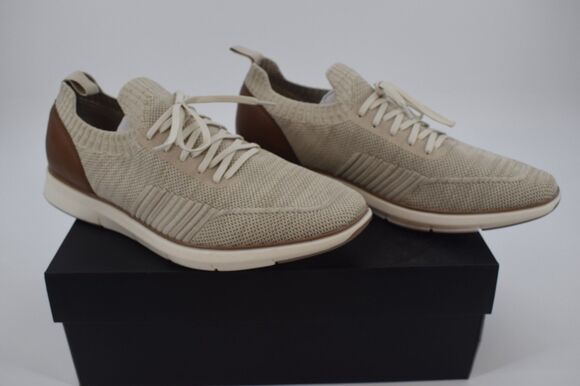 Alfani Lambertt Knit Sneakers Mens 10.5 Hummus Beige Brown Casual Shoes New/Box main image 4